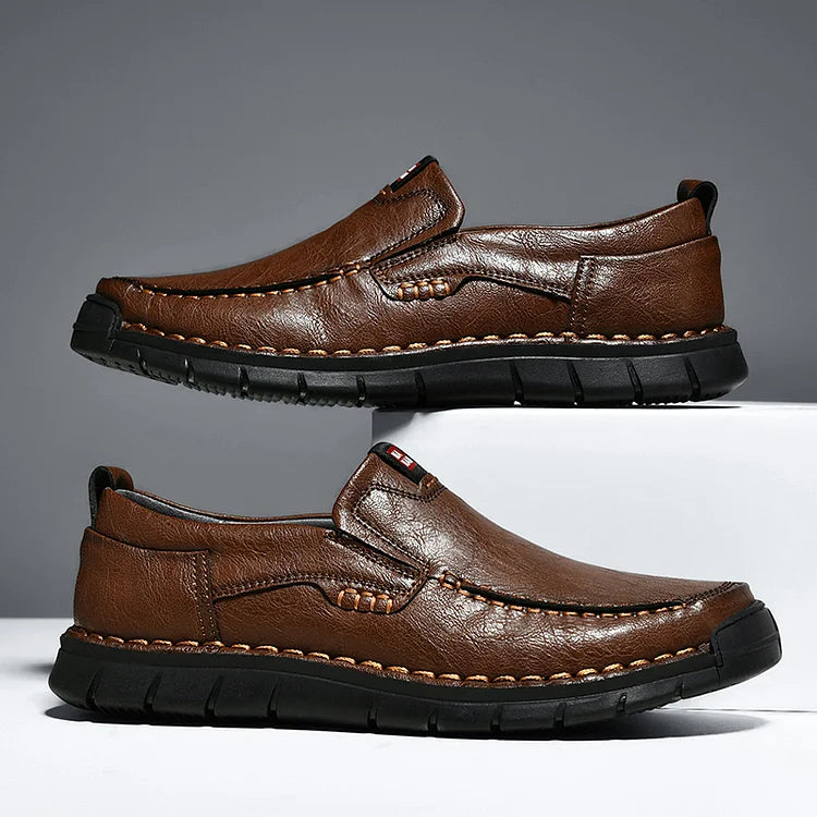 MONTELLO – ELEGANT LEATHER SLIP‑ON SHOES