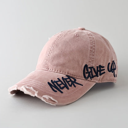 Never Give Up Vintage Cap