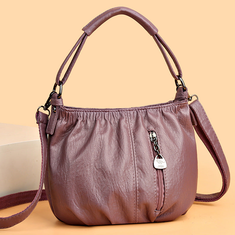 Sofia Leather Bucket Bag