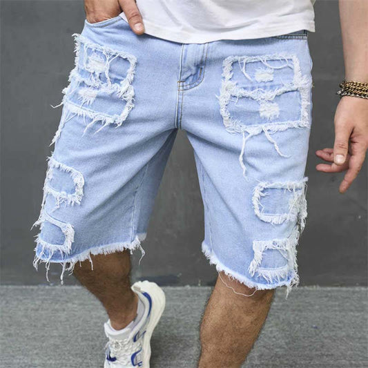 BECKETT DISTRESSED DENIM SHORTS