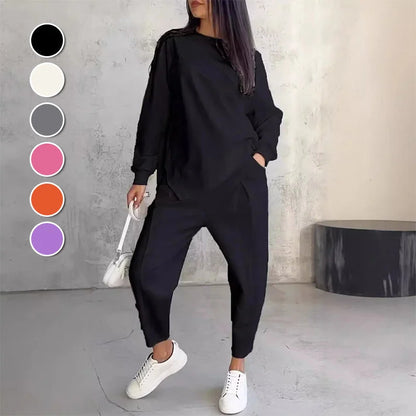 ASYRA LONG SLEEVE SWEATER AND PANTS SET