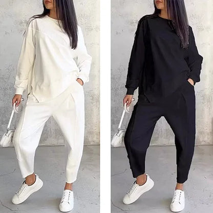 ASYRA LONG SLEEVE SWEATER AND PANTS SET