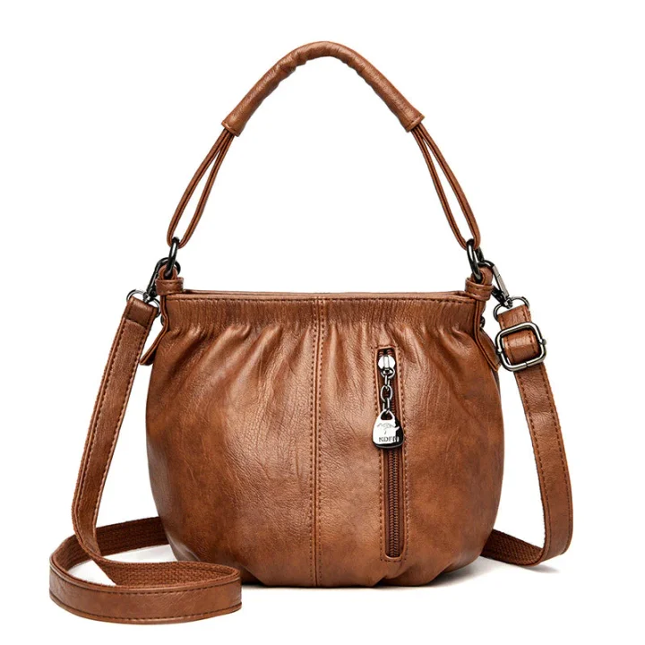 Sofia Leather Bucket Bag