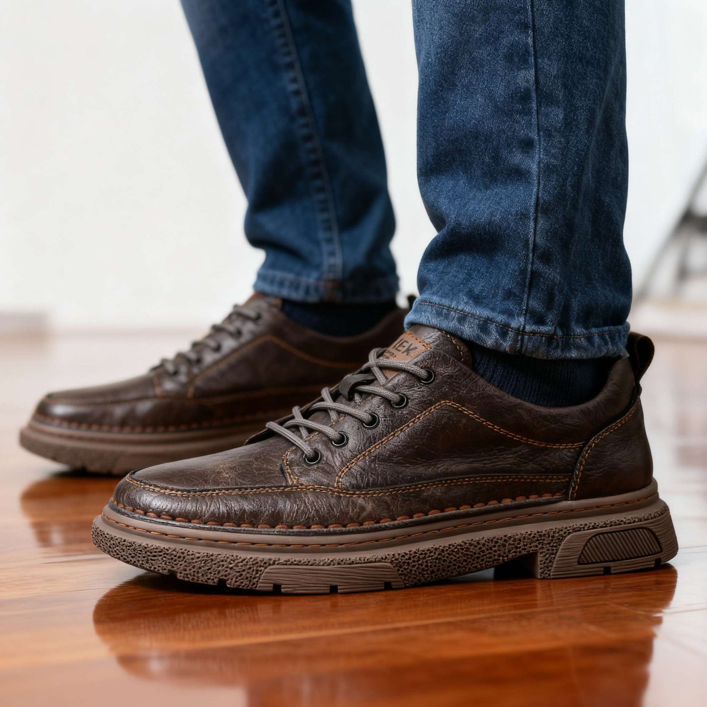 RAVENO LEATHER SNEAKERS