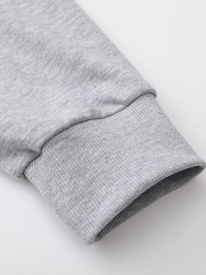 Basic Relax Fit Zip Hoodie