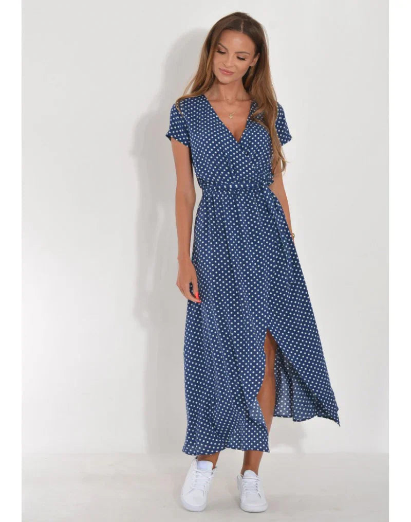 Eloria V-Neck Sculpted Dress