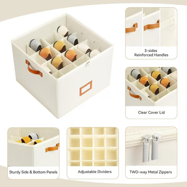 STORAVA FABRIC SHOE ORGANIZER BOX