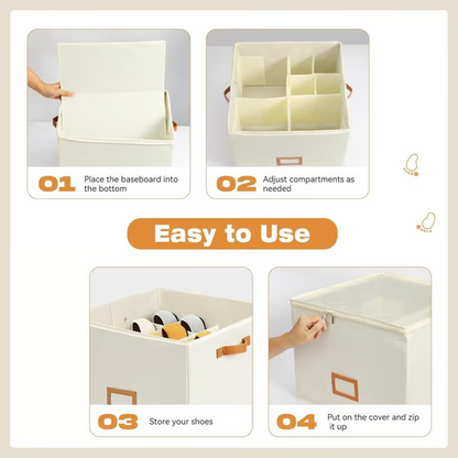 STORAVA FABRIC SHOE ORGANIZER BOX
