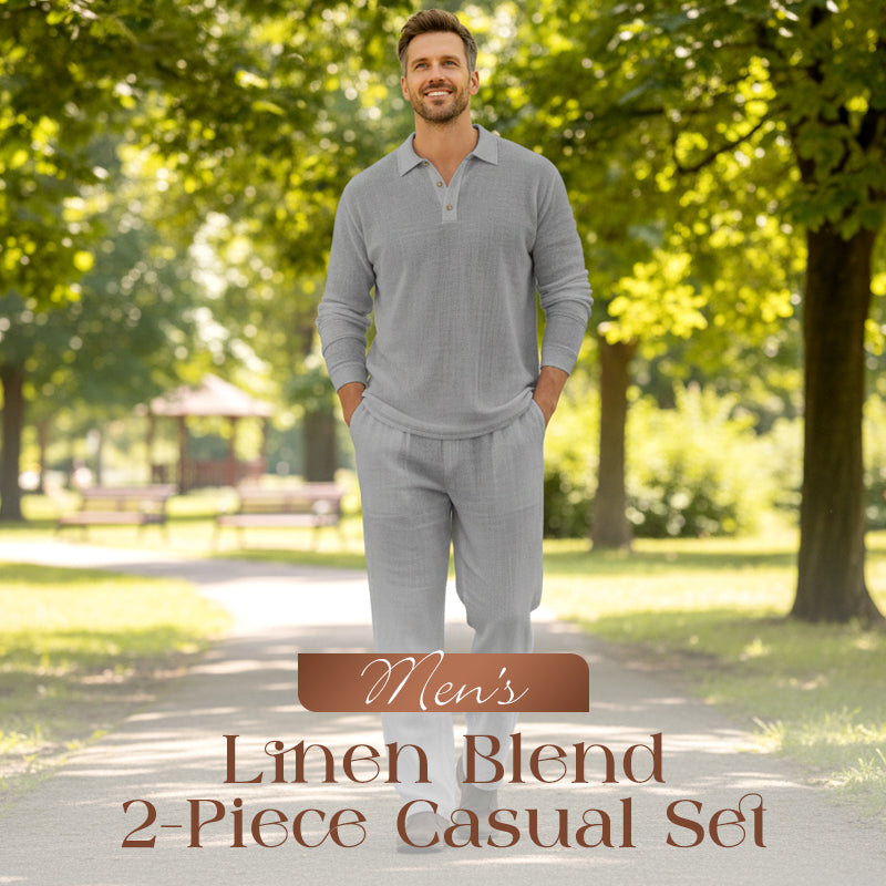 Men’s Casual Linen 2-Piece Set
