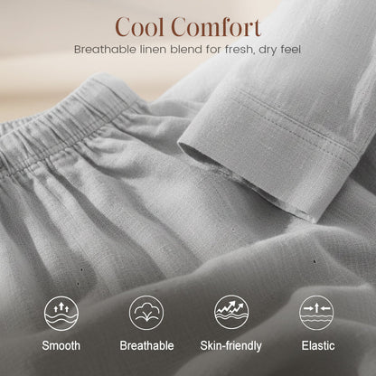 Men’s Casual Linen 2-Piece Set