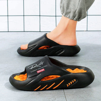 Non-Slip Thick Sole Cloud Slides for Men